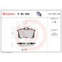 PRIME Low-Met Brake Pad Set for 1985-2021 Volkswagen/Audi (Jetta, Golf, Scirocco, Corrado) P85020 - diagram