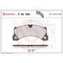 PRIME Low-Met Brake Pad Set for 2011-2018 Porsche (Cayenne) P65026 - diagram