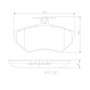 PRIME Ceramic Brake Pad Set for 1990-2002 Volkswagen (Passat, Jetta, Golf, Cabrio) P85032N - diagram