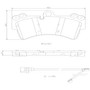 PRIME Ceramic Brake Pad Set for 2003-2015 Porsche/Volkswagen/Audi (Cayenne, Touareg, Q7) P85065N - diagram