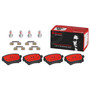 PRIME Ceramic Brake Pad Set for 2003-2011 Audi (RS6, A8 Quattro, S4, A6 Quattro) P85076N - kit contents