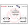PRIME Ceramic Brake Pad Set for 1998-2009 Subaru (Baja, Forester, Impreza, Legacy) P78011N - diagram