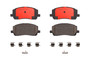 PRIME Ceramic Brake Pad Set for 2001-2007 Toyota (Highlander) P83078N - front view