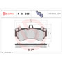 PRIME Low-Met Brake Pad Set for 2003-2018 Porsche/Volkswagen/Mercedes-Benz (Cayenne, Touareg, G550, G65 AMG) P85069 - diagram