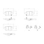 PRIME Ceramic Brake Pad Set for 2019-2022 Toyota (C-HR) P83178N - diagram