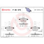 PRIME Low-Met Brake Pad Set for 2006-2012 Volkswagen (Passat, Rabbit, R32, GTI) P85079 - diagram
