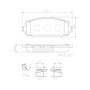 PRIME Ceramic Brake Pad Set P83086N - diagram