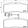 PRIME Low-Met Brake Pad Set for 2000-2003 Audi (A8 Quattro, S8) P85053 - diagram