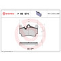 PRIME Low-Met Brake Pad Set for 2003-2015 Porsche/Volkswagen/Audi (Cayenne, Touareg, Q7) P85070 - diagram