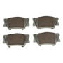 PRIME Ceramic Brake Pad Set for 2006-2024 Toyota/Lexus/Pontiac (RAV4, Camry, ES350, Avalon) P83089N - front view