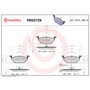 PRIME Ceramic Brake Pad Set for 1999-2019 Volkswagen (Beetle, Golf, Jetta, GTI) P85072N - diagram