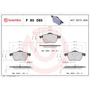PRIME Low-Met Brake Pad Set for 1998-2011 Audi/Volkswagen (A6, A6 Quattro, A8, A8 Quattro) P85085 - diagram