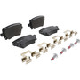 PRIME Low-Met Brake Pad Set for 2005-2017 Audi/Volkswagen (A4, A4 Quattro, A6 Quattro, S4) P85073 - angled view