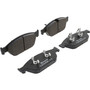PRIME Low-Met Brake Pad Set for 2010-2018 Audi (A8 Quattro, A7 Quattro, A6, A6 Quattro) P85127 - angled view
