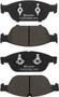 PRIME Low-Met Brake Pad Set for 2010-2018 Audi (A8 Quattro, A7 Quattro, A6, A6 Quattro) P85127 - kit contents