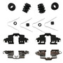 Disc Brake HDW Kit for 2011-2018 Lexus/Scion/Toyota (CT200h, iM, Corolla iM) 13642Q - front view