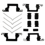 Disc Brake HDW Kit for 2000-2001 INFINITI (Q45) 13353Q - front view