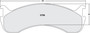 Brake Pads for 1990-2022 Freightliner/Workhorse/International (M2 106, MT35, MT45, LF72) 0786.12