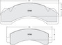 Brake Pads for 1986-2004 Workhorse/International/Chevrolet (P32, P42, 1452SC, 1552SC) 0184.10