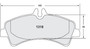 Brake Pads for 2007-2016 Freightliner/Mercedes-Benz/Dodge (Sprinter 3500) 1318.10