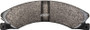 Coated to extend life of pad in corrosive conditions. for 2008-2019 Nissan/Chevrolet/GMC (NV1500, NV2500, NV3500, Express 3500) 1411.12