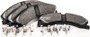 Coated to extend life of pad in corrosive conditions. for 2008-2019 Nissan/Chevrolet/GMC (NV1500, NV2500, NV3500, Express 3500) 1411.12
