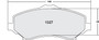 Includes Hardware Brake Pads for 2007-2017 Volkswagen/Chrysler/Dodge (Routan, Town &amp; Country, Grand Caravan, Journey) 1327.20