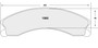 Includes Hardware Brake Pads for 2012-2020 Nissan (NV1500, NV2500, NV3500, TITAN XD) 1565.21