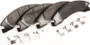 Coated to extend life of pad in corrosive conditions. for 2008-2022 Ford (E-150, E-250, E-350 Super Duty, E-450 Super Duty) 1329.12