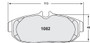 Includes Hardware Brake Pads for 2005-2014 Ford (Mustang) 1082.10