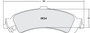 Brake Pads for 2000-2006 Cadillac/Chevrolet/GMC (Escalade ESV, Escalade EXT, Escalade, Avalanche 1500) 0834.20