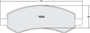 Includes Hardware Brake Pads for 2005-2020 Ram/Dodge/Mitsubishi (1500, 4000, Dakota, 1500 Classic) 1084.20