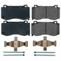 Front Z17 Low-Dust Ceramic Brake Pads with Hardware 17-1298