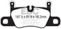 EBC 2016+ Porsche 911 (991/2 w/Cast Iron Rotors) 3.0TT Carrera Redstuff Rear Brake Pads