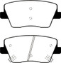 EBC 2019+ Hyundai Veloster (2nd Gen) 2.0L Turbo N Redstuff Rear Brake Pads