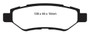 EBC 08-13 Cadillac CTS 3.0 Redstuff Rear Brake Pads