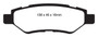 EBC 08-13 Cadillac CTS 3.0 Redstuff Rear Brake Pads