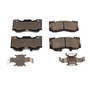Front Z17 Low-Dust Ceramic Brake Pads with Hardware 17-1784