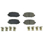 Rear Z17 Low-Dust Ceramic Brake Pads with Hardware 17-2081