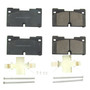 Front Z17 Low-Dust Ceramic Brake Pads with Hardware 17-2173