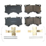 Front Z17 Low-Dust Ceramic Brake Pads with Hardware 17-2442