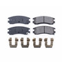 Rear Z17 Low-Dust Ceramic Brake Pads with Hardware 17-698
