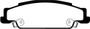 EBC 05-08 Pontiac Grand Prix 5.3 Redstuff Rear Brake Pads