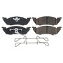 Front Z17 Low-Dust Ceramic Brake Pads with Hardware 17-529
