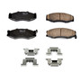 Front Z17 Low-Dust Ceramic Brake Pads with Hardware 17-266