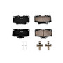 Front Z17 Low-Dust Ceramic Brake Pads with Hardware 17-611