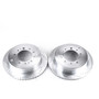 Evolution Performance Drilled, Slotted & Plated Brake Rotor Pair JBR1355XPR - top view