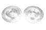 Evolution Performance Drilled, Slotted & Plated Brake Rotor Pair JBR1756XPR - top view