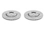 Evolution Performance Drilled, Slotted & Plated Brake Rotor Pair JBR1913XPR - front view