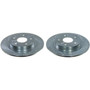 - Drilled and Slotted Rotor Pair JBR1925XPR - front view